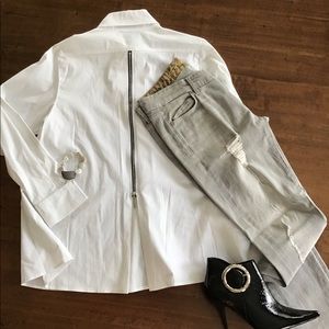 White cotton blouse